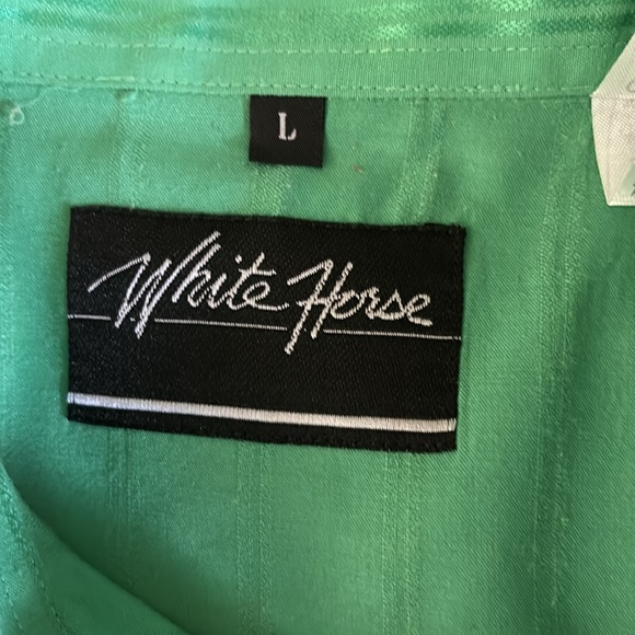 Mens white horse shirt - Picture 4 of 4